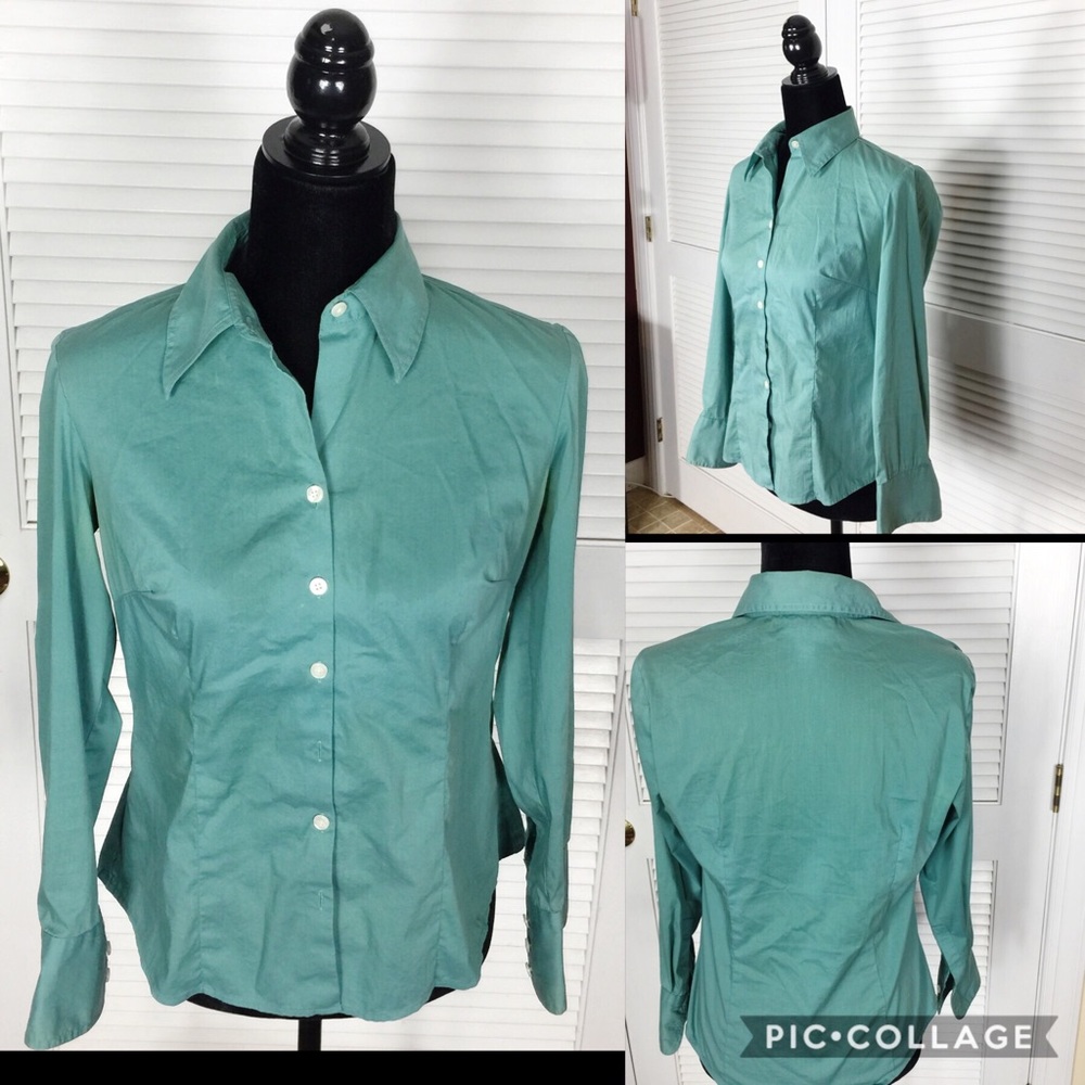Solid colored buttoned down shirt